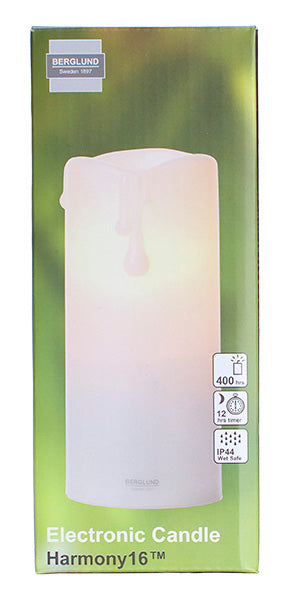 Electronic candle Harmony 16, white 