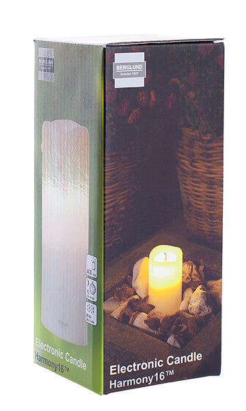 Electronic candle Harmony 16, white 