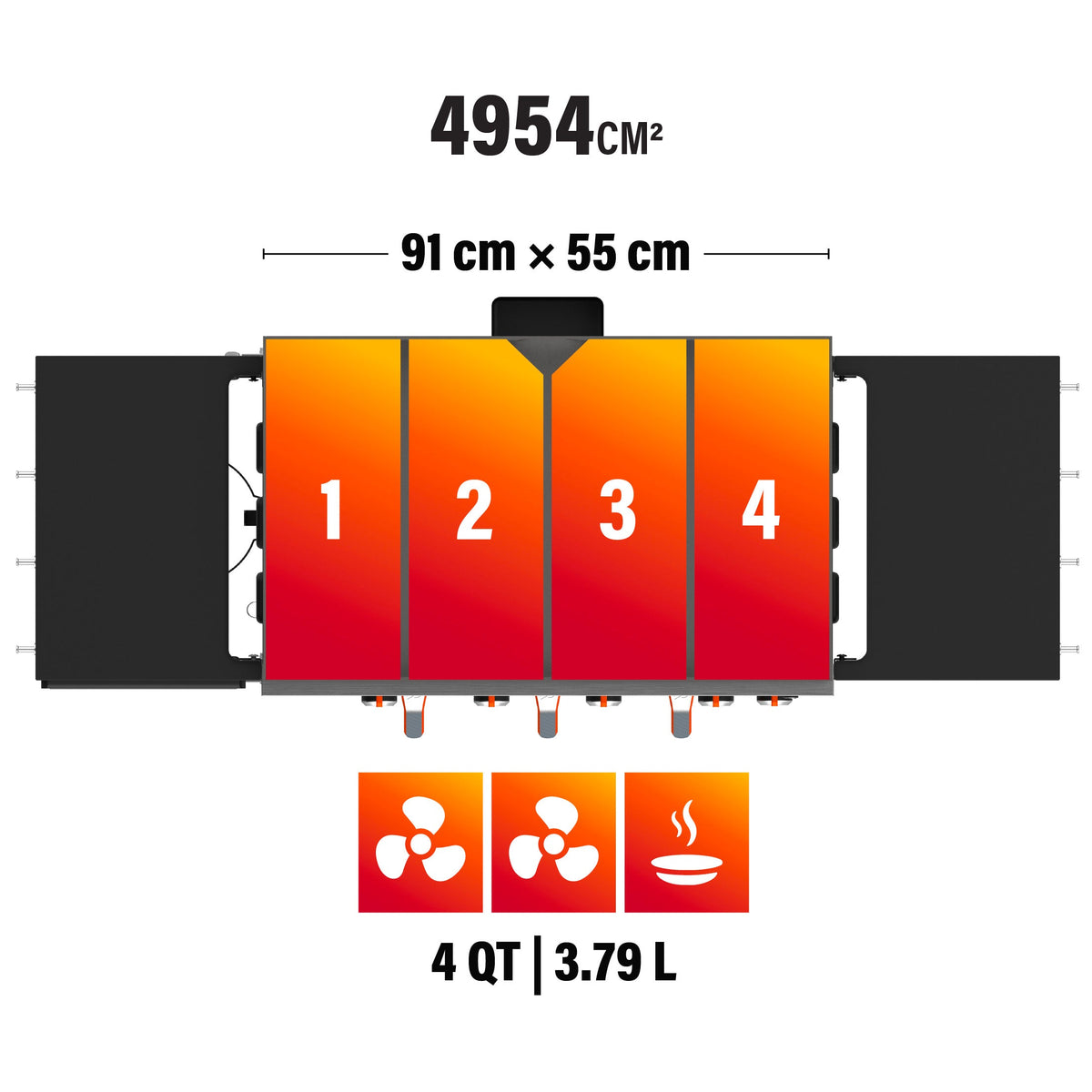 Blackstone 36” grillplaat AirFryeriga