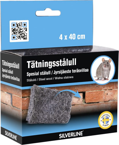 Möss & Råttor stålull 40 cm