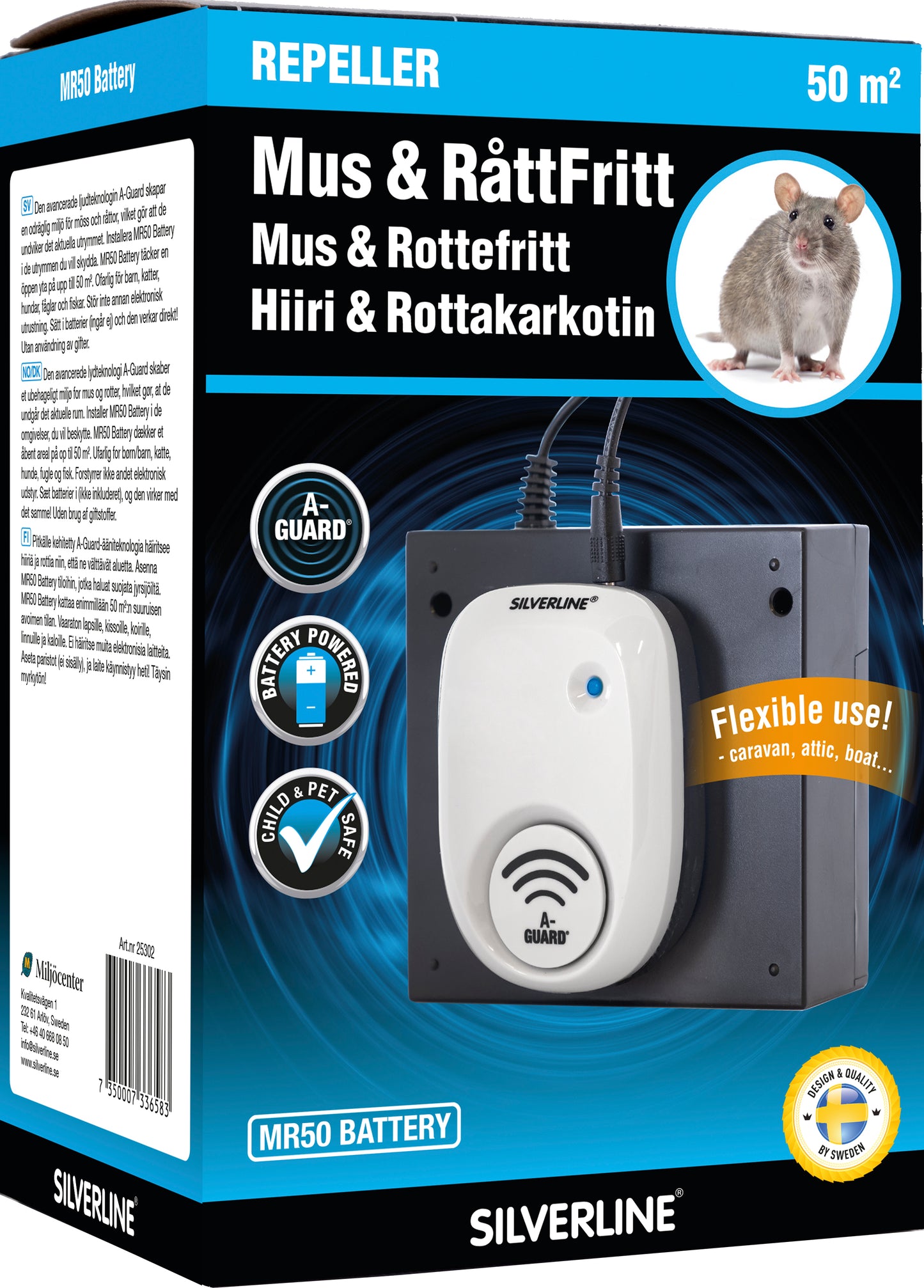 Hiiri & Rottakarkotin™ MR50 Paristo