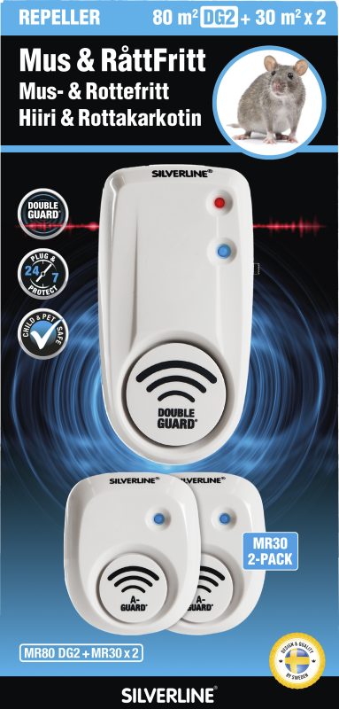 Mouse and Rat Repellent™ MR80 DG2 + MR30 x 2
