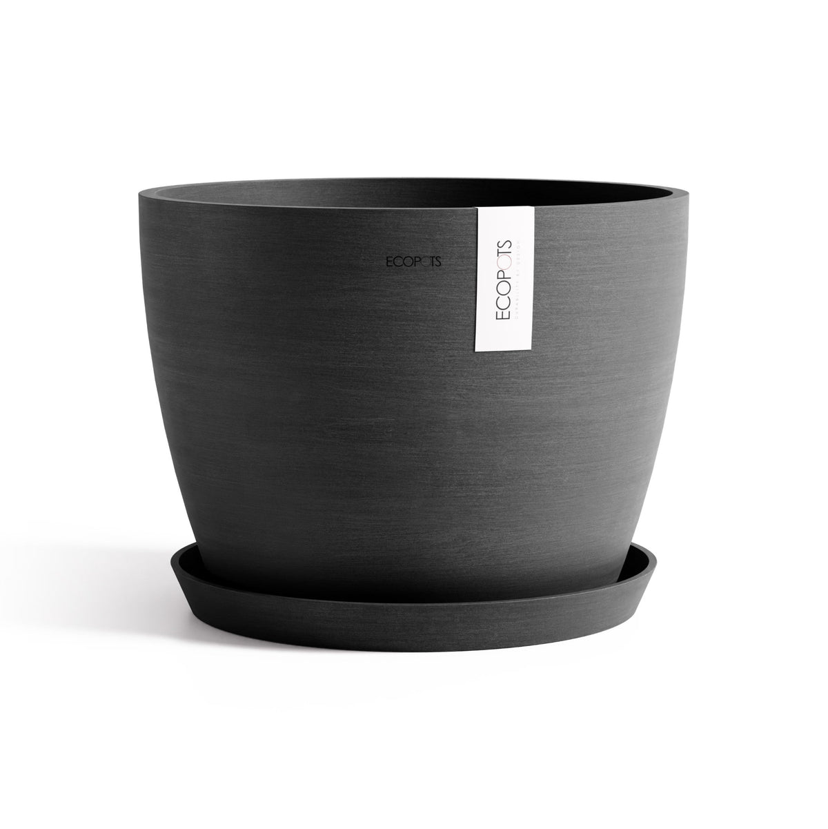 Kukkaruukku Tukholma 40cm tummanharmaa - Ecopots