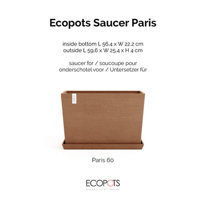 Aluslautanen Pariisi 60cm terracotta – tuotetiedot