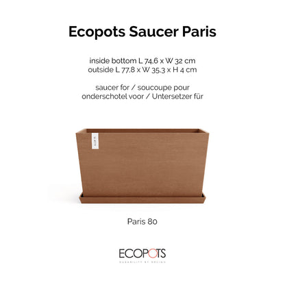 Aluslautanen Pariisi 80cm terracotta – tuotetiedot