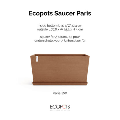 Aluslautanen Pariisi 100cm terracotta – tuotetiedot