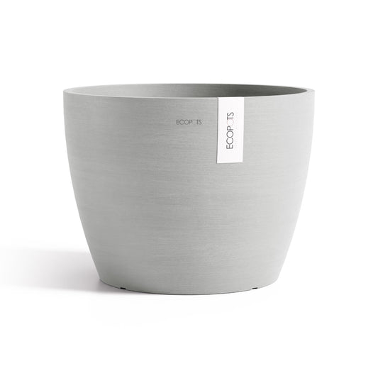Kukkaruukku Tukholma 45cm valkoharmaa - Ecopots