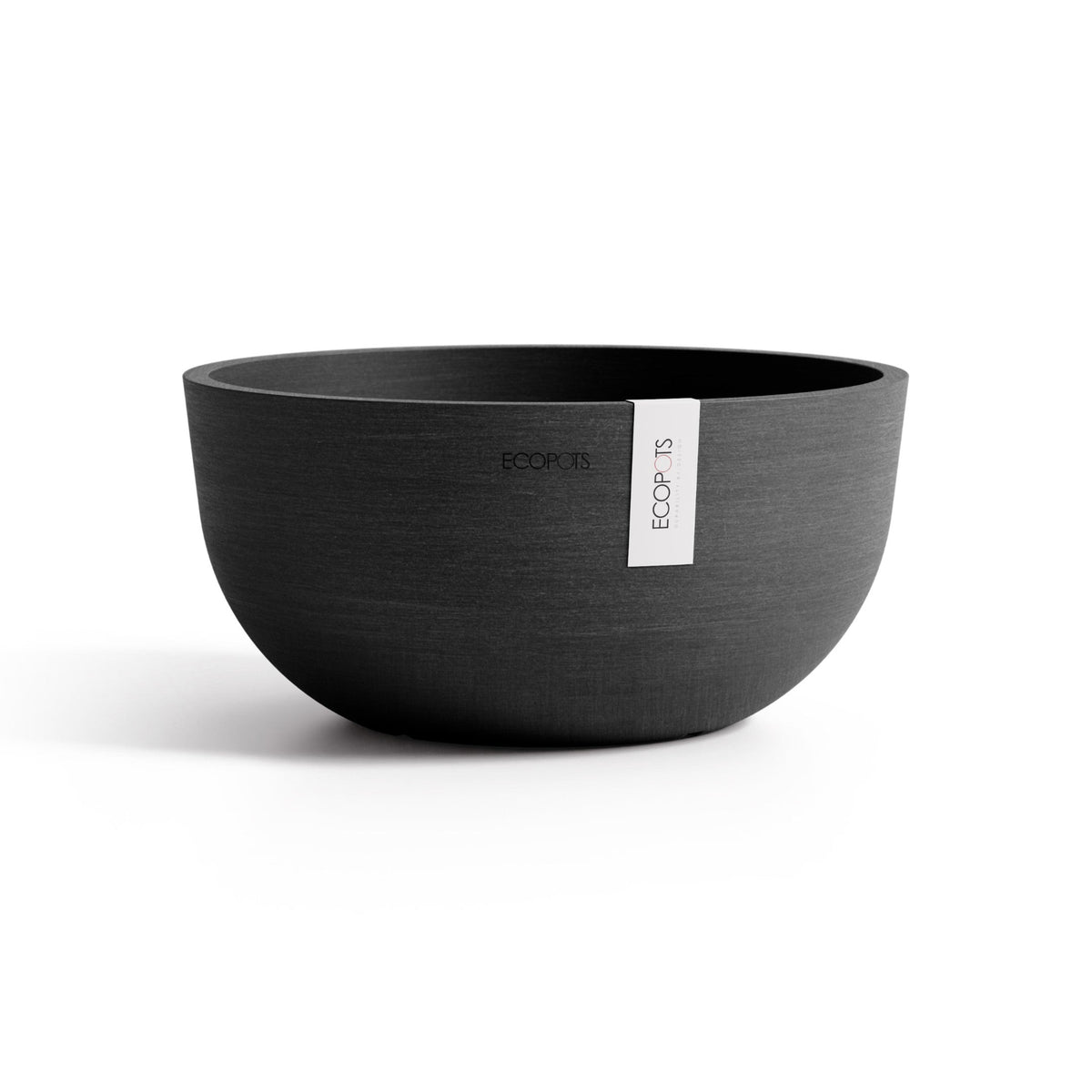 Kukkaruukku Oslo matala 25cm tummanharmaa