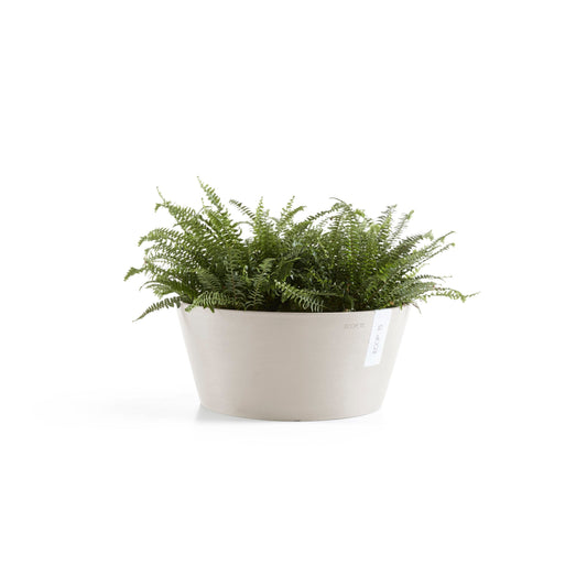 Kukkaruukku Frankfurt 40cm hiekka – kasvin kanssa