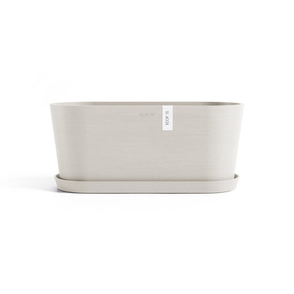 Kukkaruukku Tokio 40cm hiekka – aluslautasen kanssa