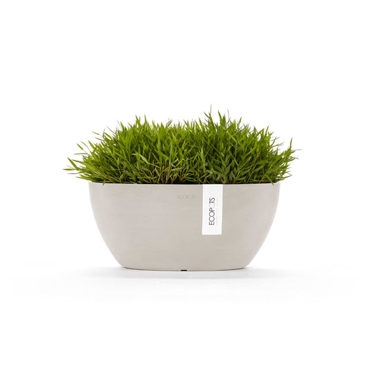 Kukkaruukku Sofia 30cm hiekka – kasvin kanssa