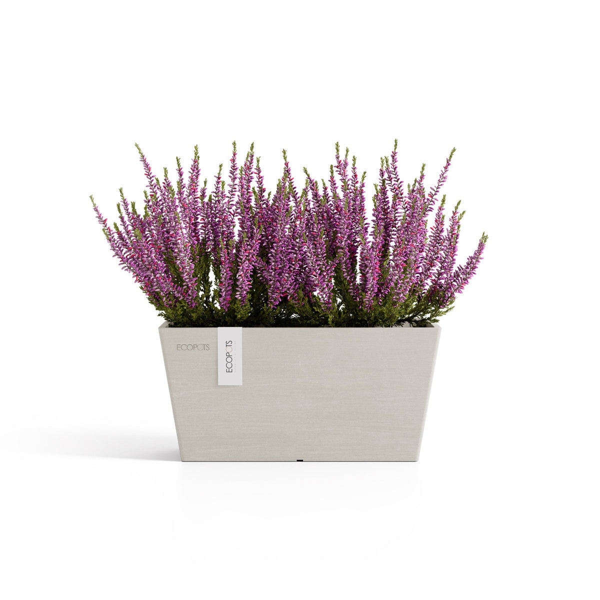 Kukkaruukku Bruge 35cm hiekka N – kasvin kanssa