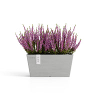 Kukkaruukku Bruge 35cm valkoharmaa N