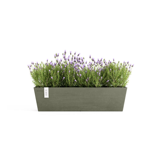 Kukkaruukku Bruge 65cm kaki N – kasvin kanssa