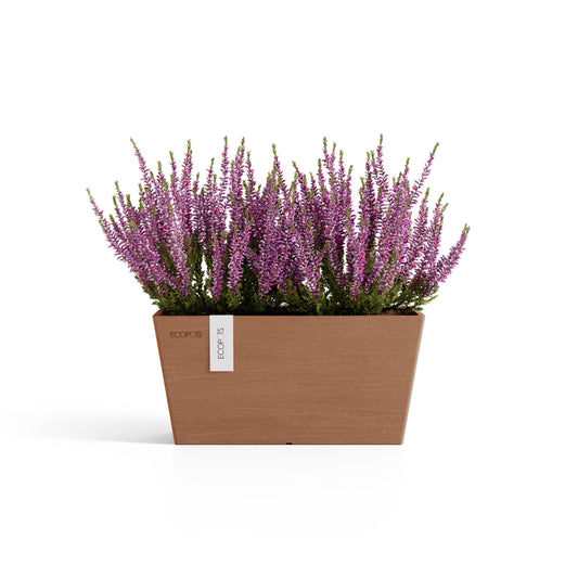 Kukkaruukku Bruge 35cm terracotta N – kasvin kanssa