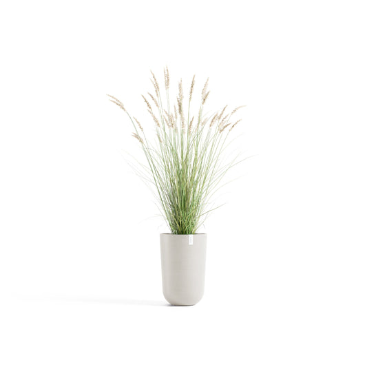 Kukkaruukku Oslo korkea 52cm hiekka – kasvin kanssa