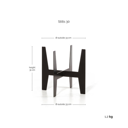 Lillepott Jalusta 30cm must