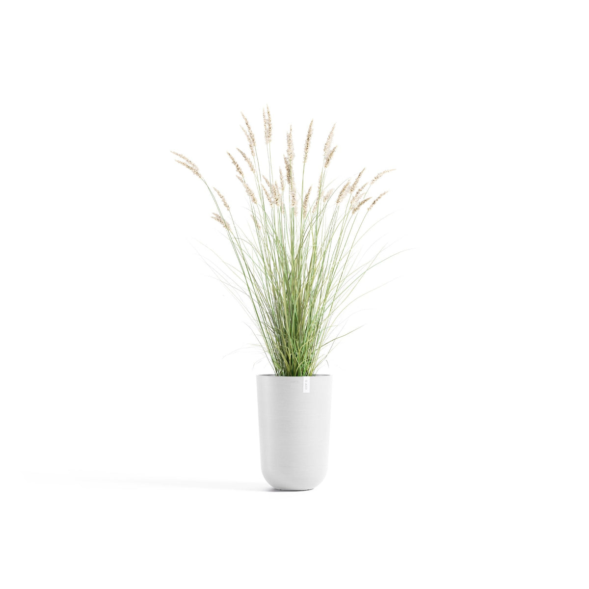 Kukkaruukku Oslo korkea 52cm valkoinen – kasvin kanssa