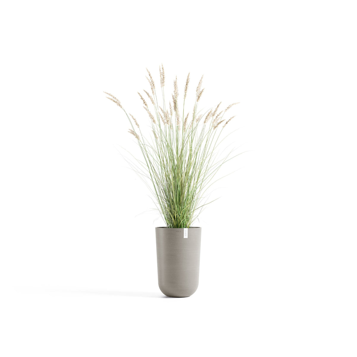 Kukkaruukku Oslo korkea 52cm taupe – kasvin kanssa