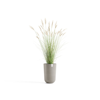Kukkaruukku Oslo korkea 52cm taupe – kasvin kanssa