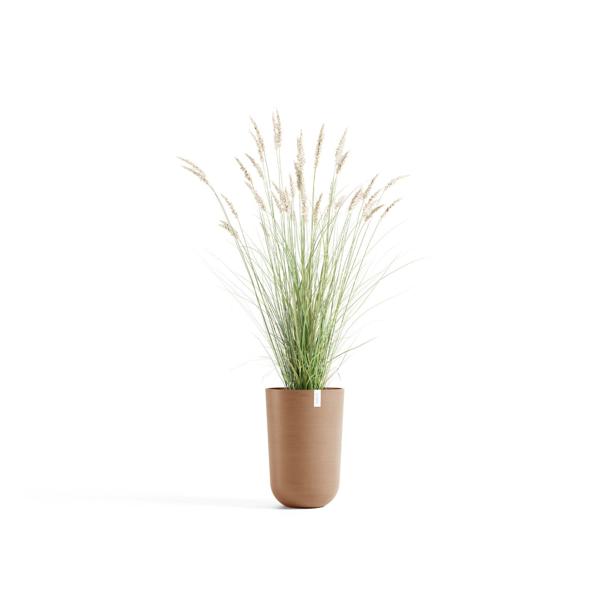 Kukkaruukku Oslo korkea 52cm terracotta – kasvin kanssa