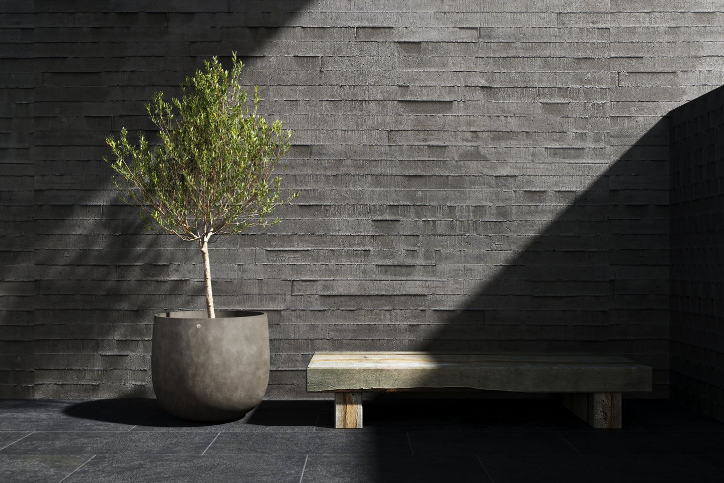 Kukkaruukku Mondo 50cm jokikivi