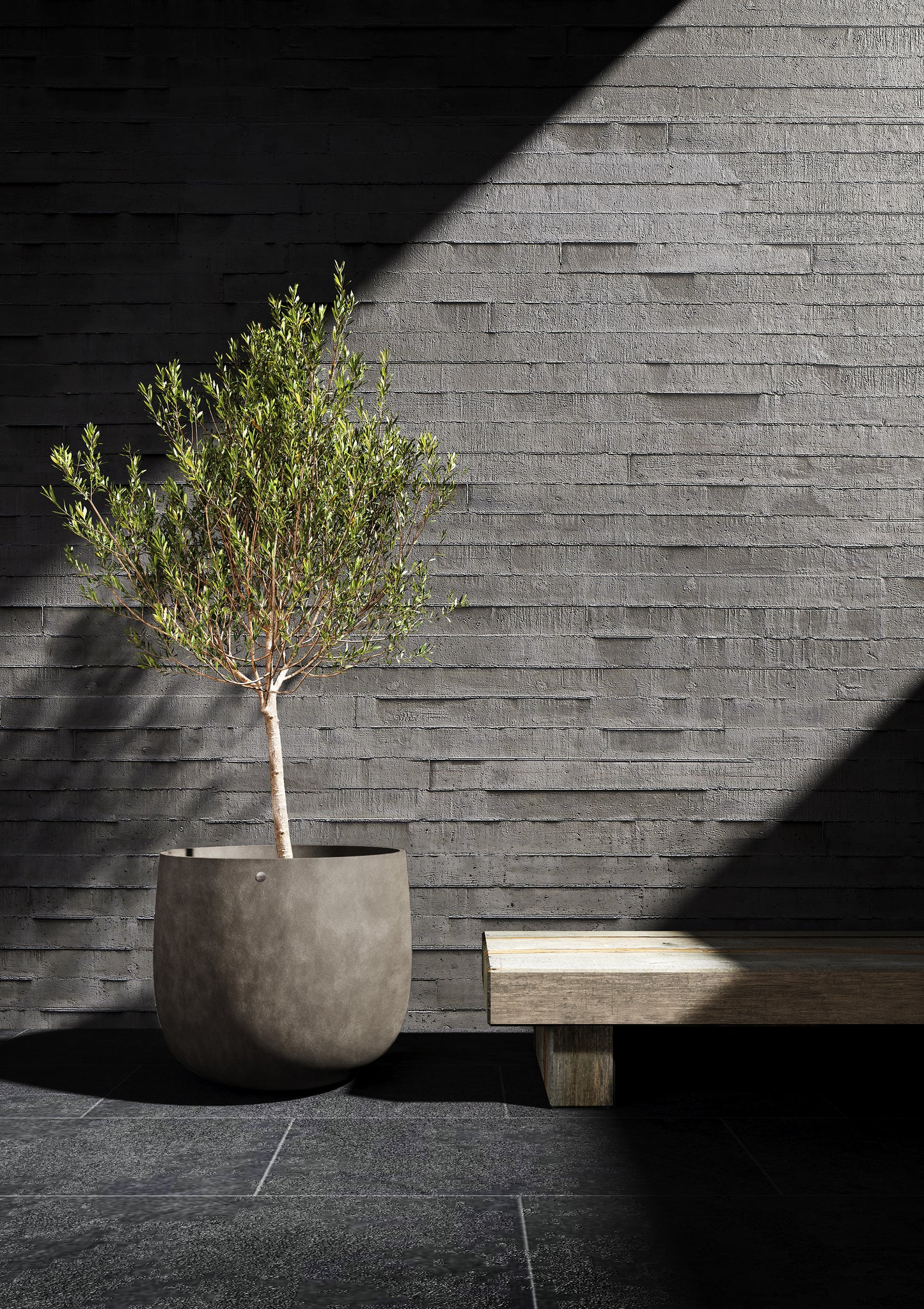 Kukkaruukku Mondo 50cm jokikivi