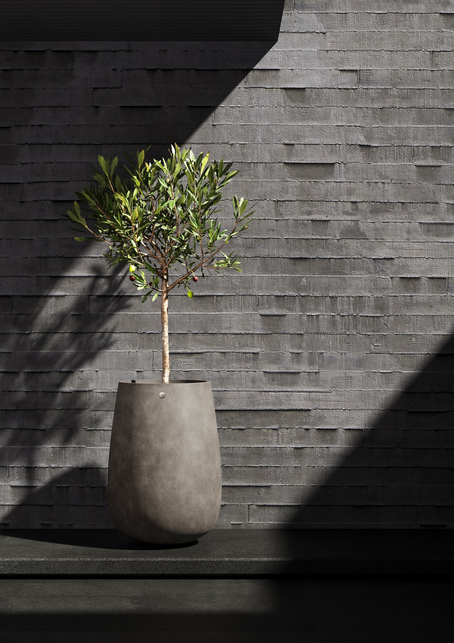 Kukkaruukku Mondo korkea 55cm jokikivi