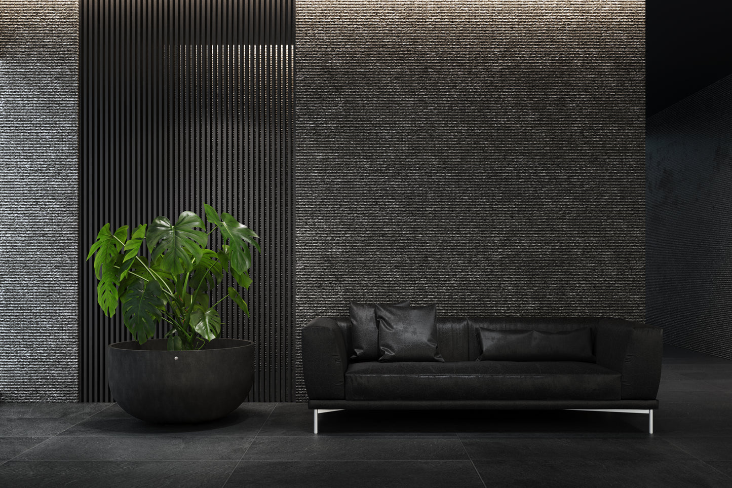 Kukkaruukku Roco 93cm ruskea kivi