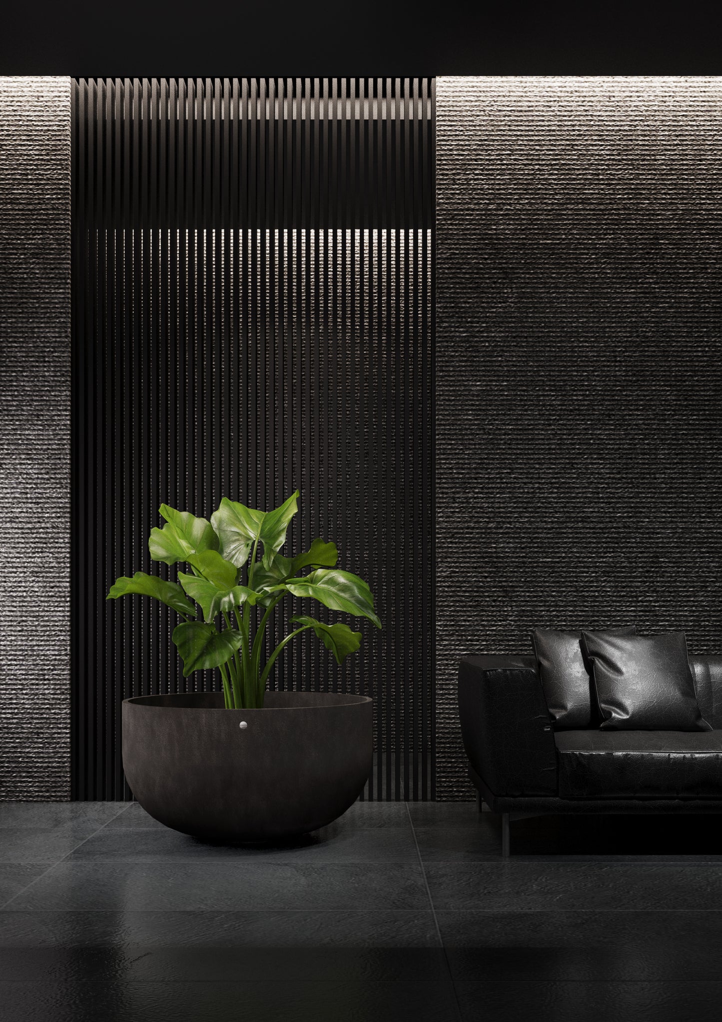 Kukkaruukku Roco 93cm ruskea kivi