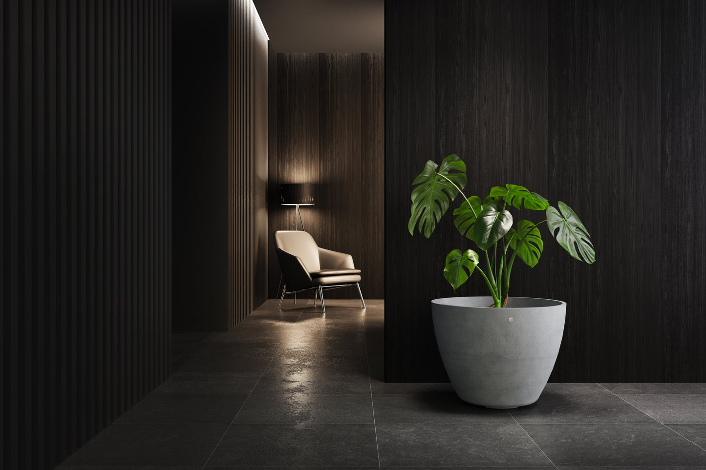 Kukkaruukku Lupo 95cm betonikivi