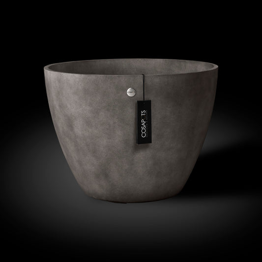 Kukkaruukku Lupo 82cm taupe kivi