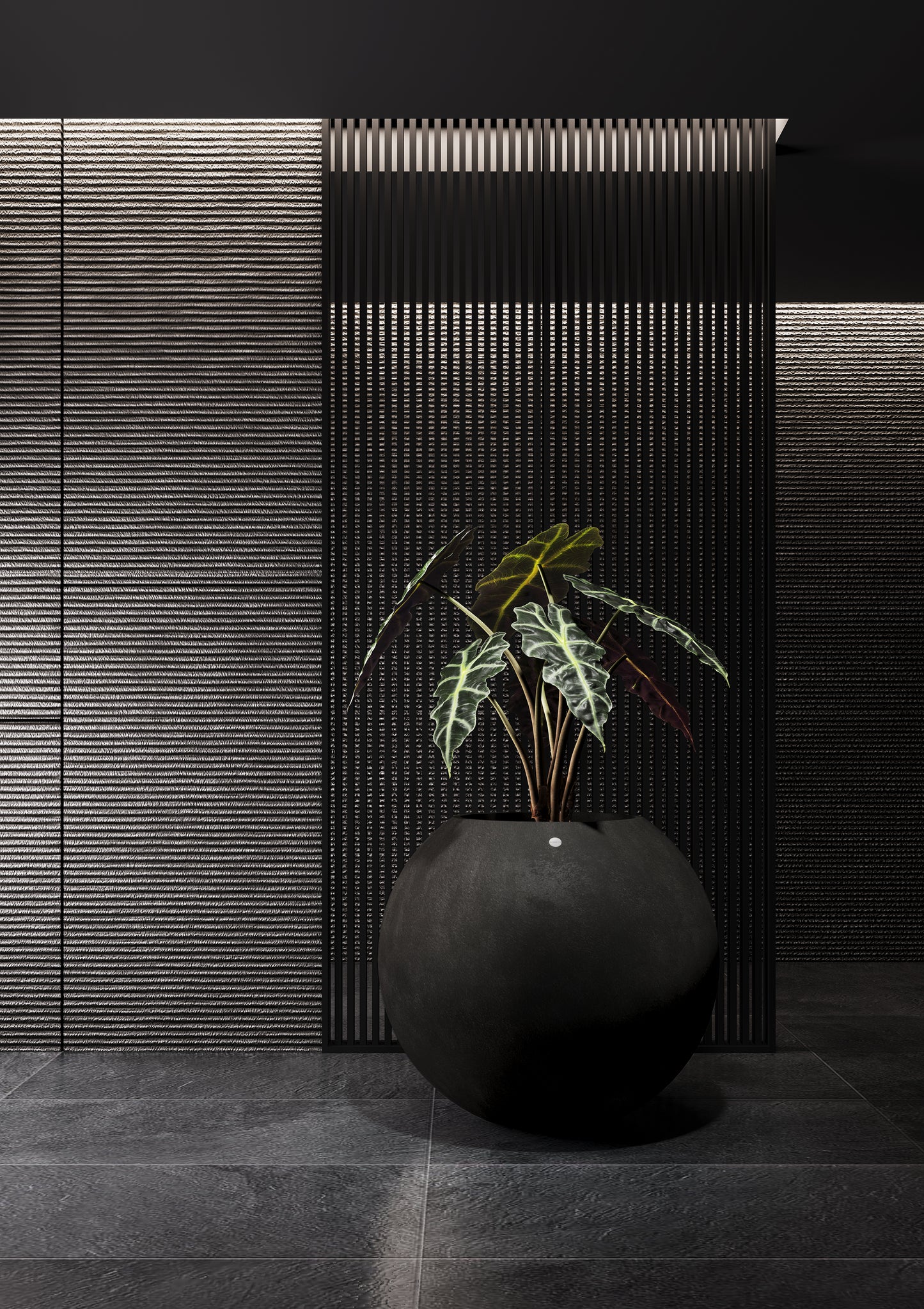 Kukkaruukku Orbo 90cm ruskea kivi