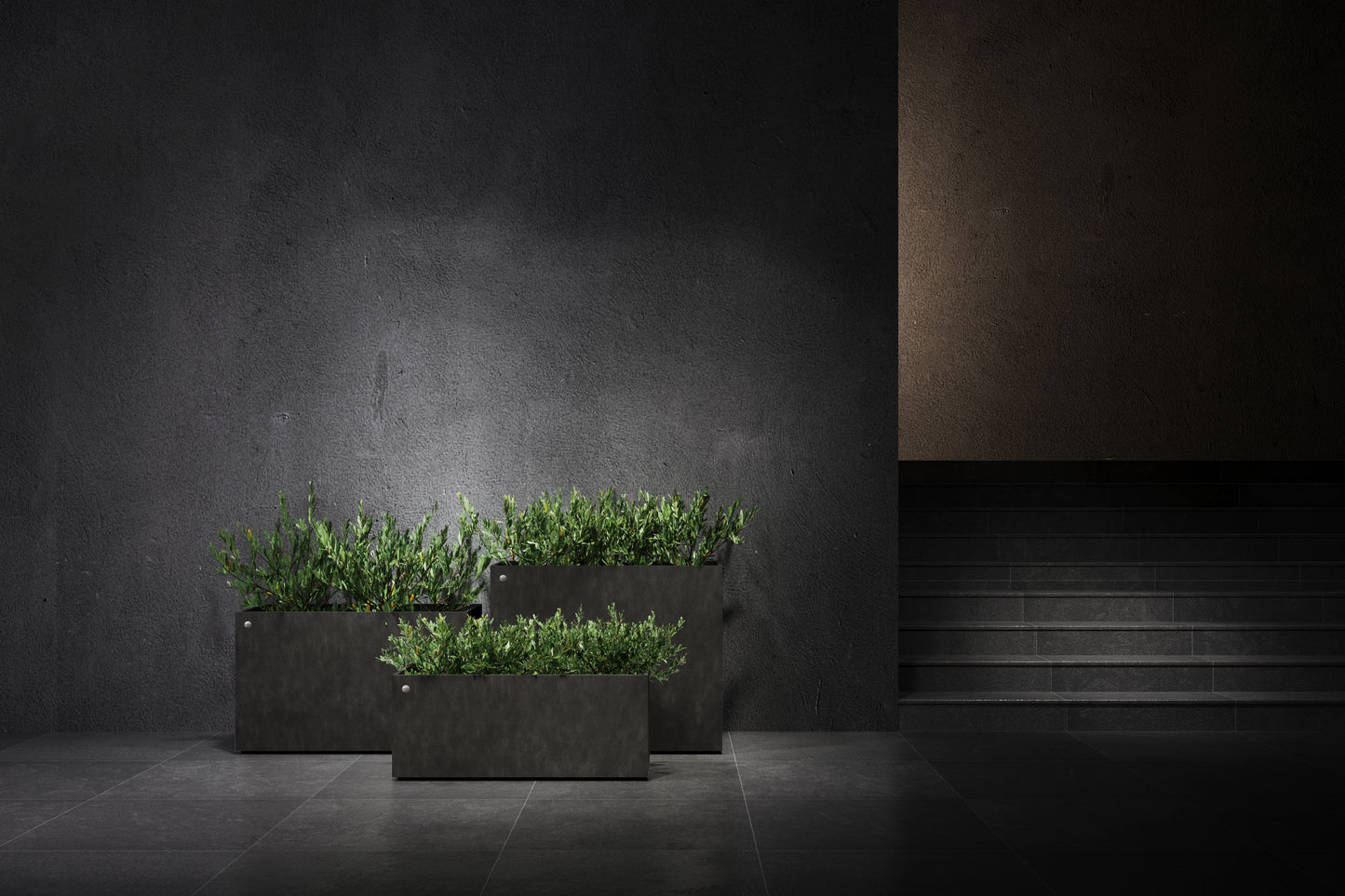 Kukkaruukku Semplito 60cm ruskea kivi