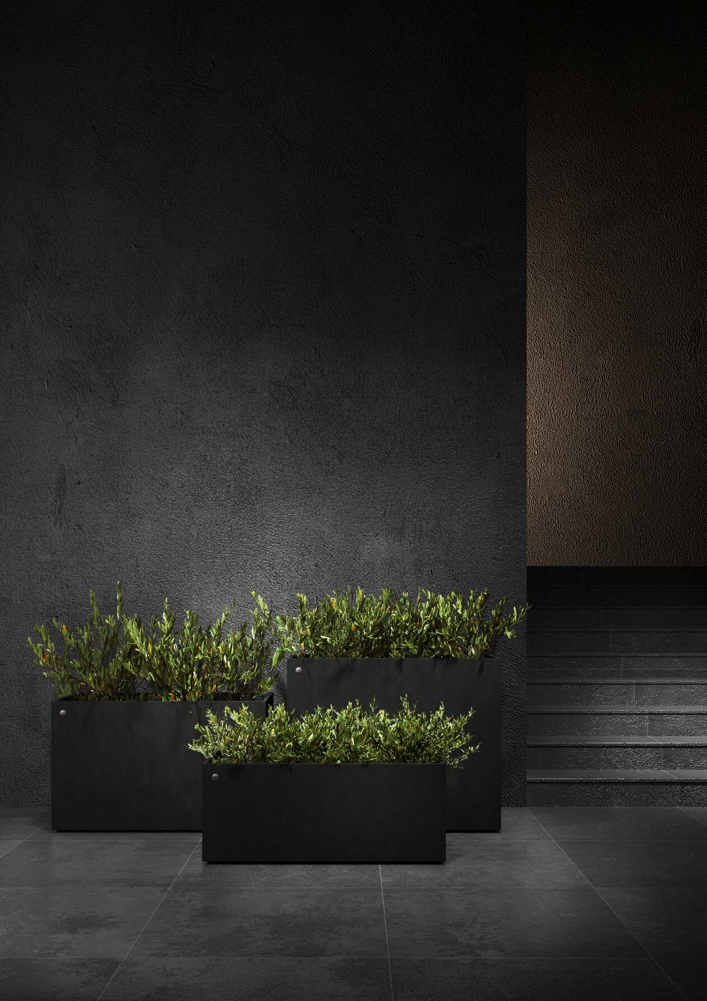 Kukkaruukku Semplito 60cm ruskea kivi