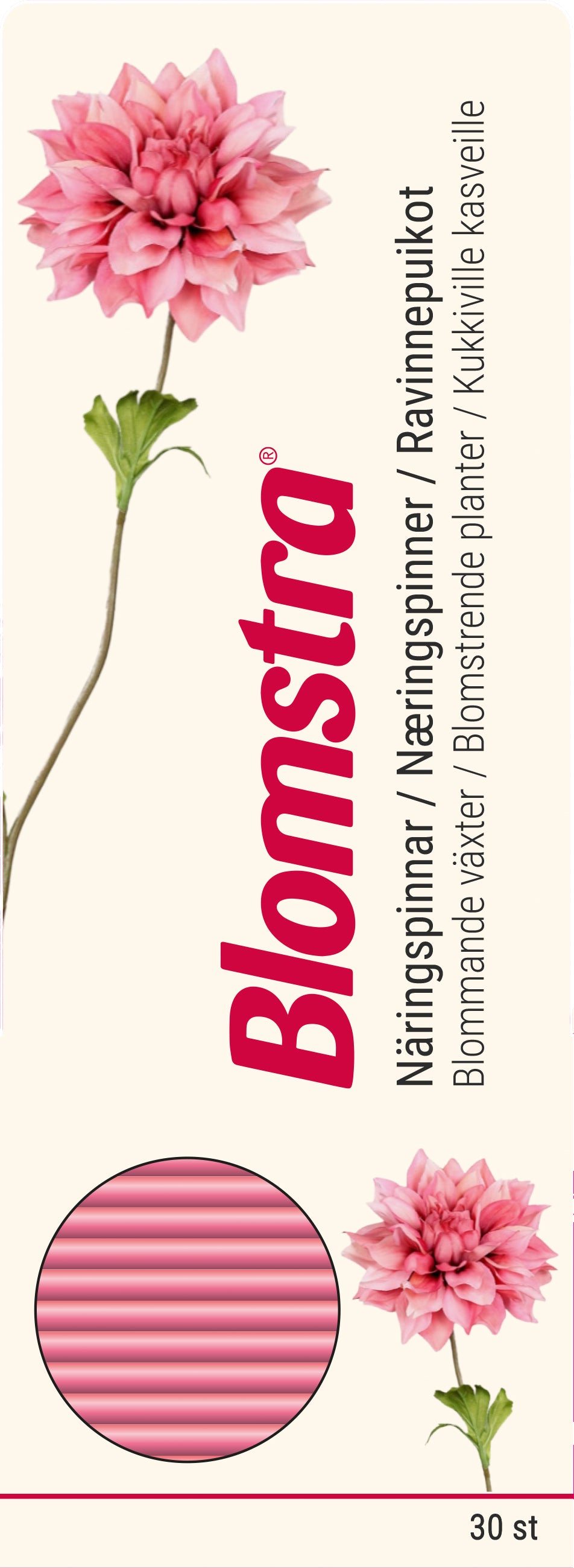 Kasviravinnepuikko kukkiville kasveille 30kpl