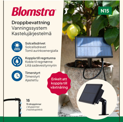 Aurinkokäyttöinen kastelujärjestelmä N15