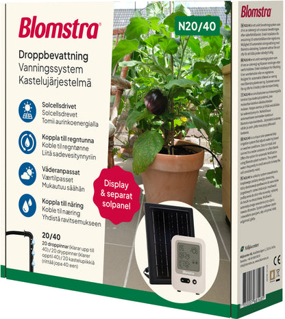 Aurinkokäyttöinen kastelujärjestelmä N20/E40