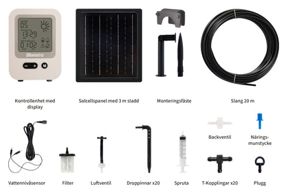 Aurinkokäyttöinen kastelujärjestelmä N20/E40