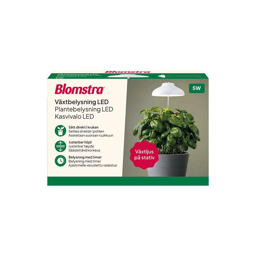 Kasvivalo Led teleskooppijalalla