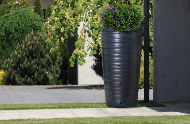 Rainwater barrel 240l anthracite with lid 