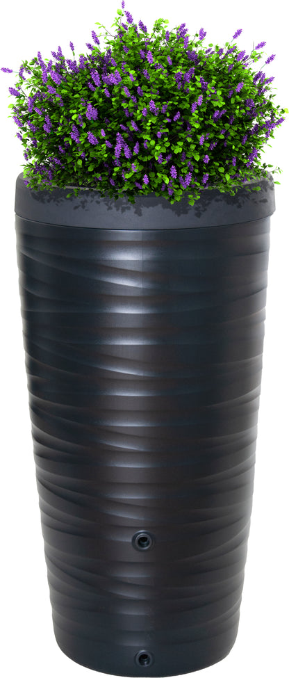 Rainwater barrel 240l anthracite with lid 