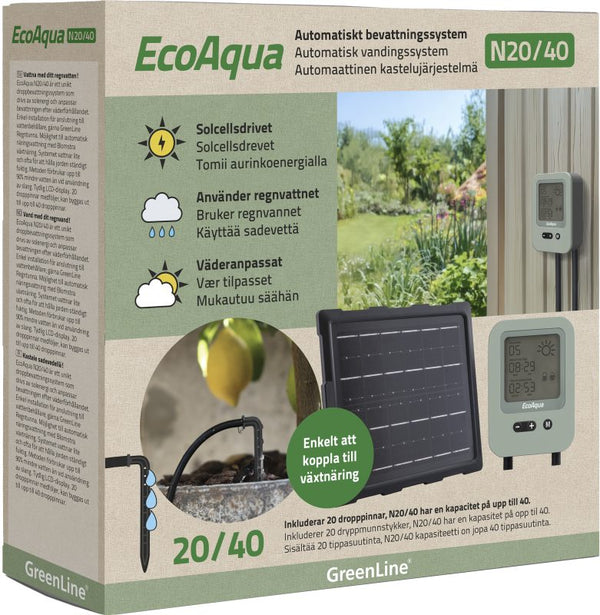 Automaattinen tippakastelujärjestelmä EcoAqua N20/40