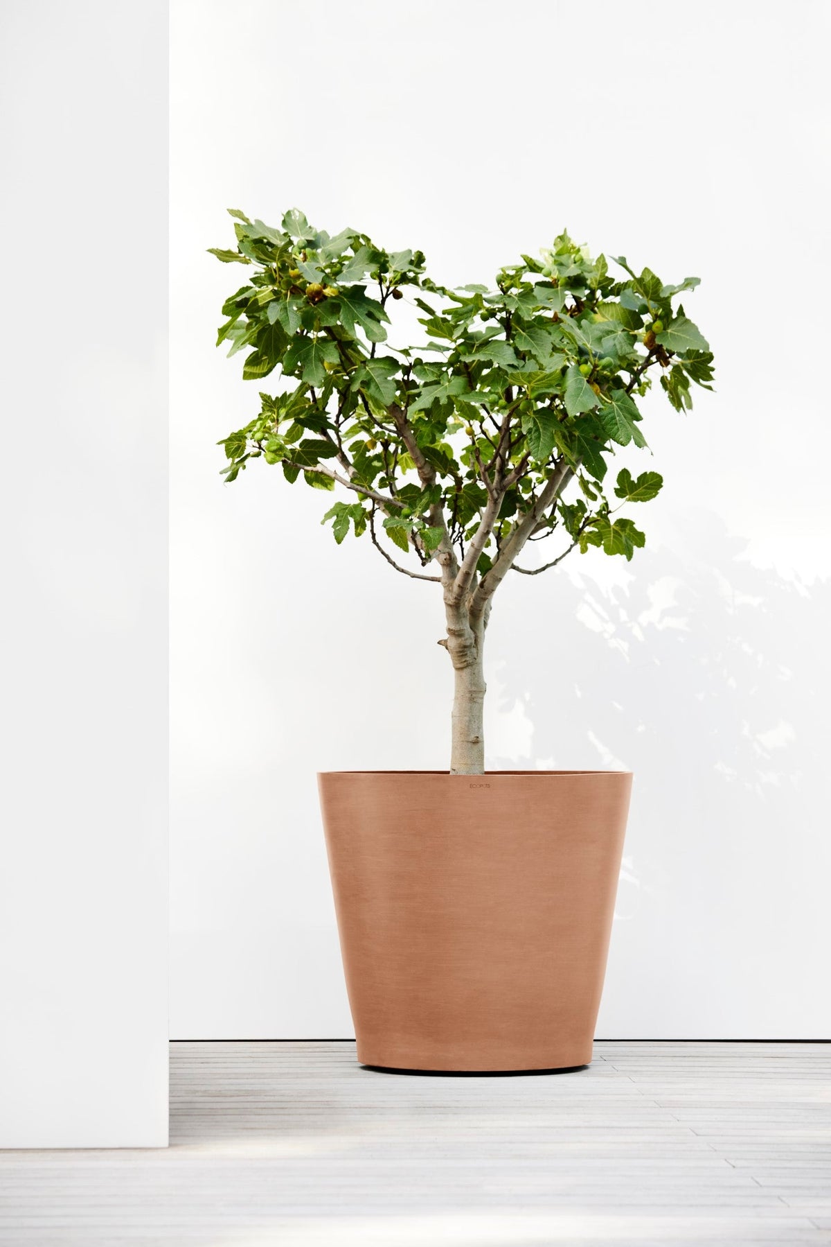 Kukkaruukku Amsterdam pyörillä 60cm terracotta – tunnelmakuva