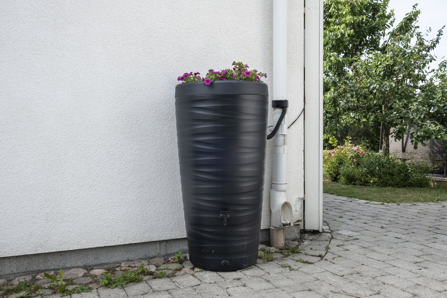 Rainwater barrel 240l anthracite with lid 