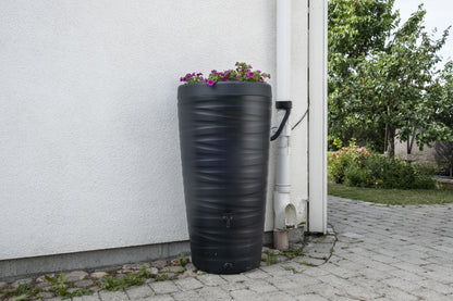 Rainwater barrel 240l anthracite with lid 