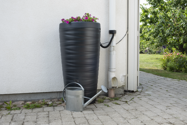 Rainwater barrel 240l anthracite with lid 