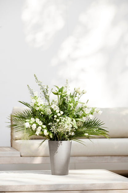 Kukkaruukku Pisa 21cm taupe – tunnelmakuva