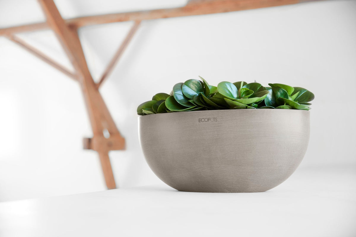 Kukkaruukku Sofia 43cm taupe – tunnelmakuva