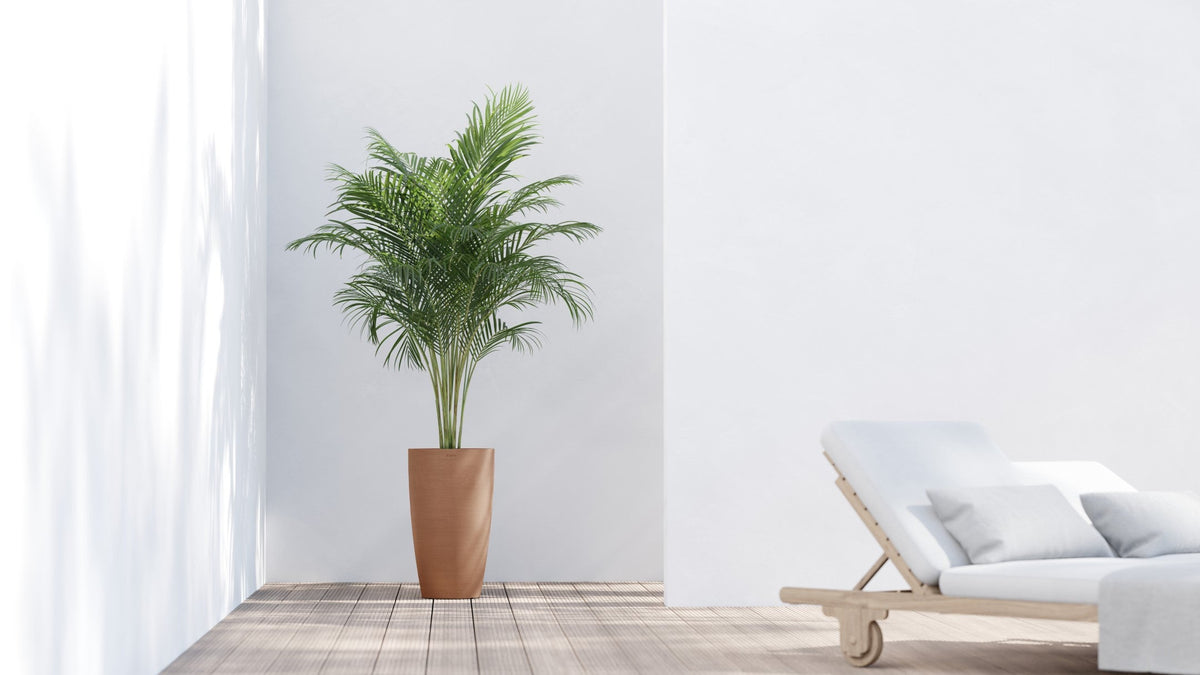 Kukkaruukku Tukholma korkea 60cm terracotta – tunnelmakuva